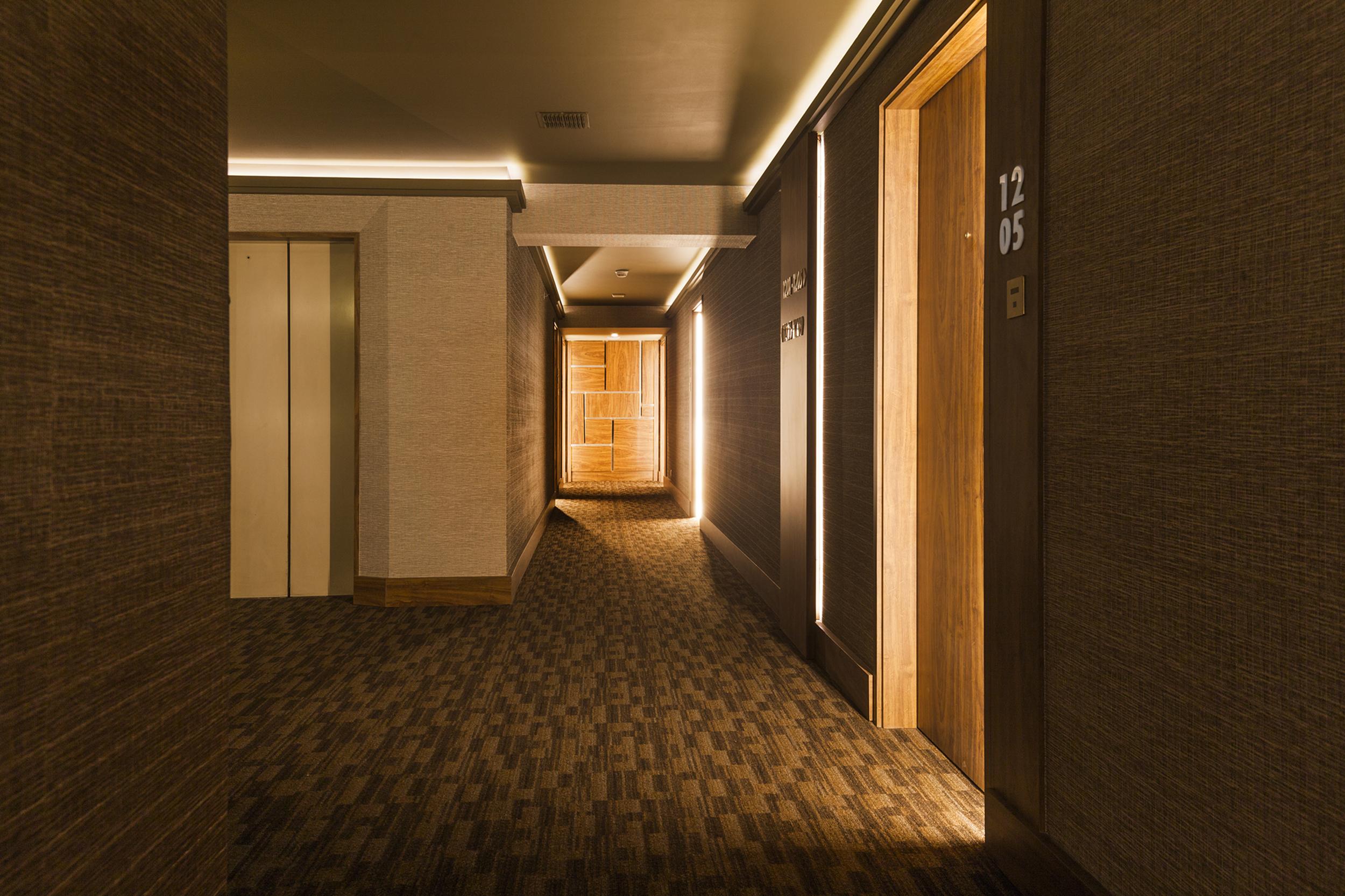 Hotel Regal Pacific Santiago Dış mekan fotoğraf A corridor in a hotel
